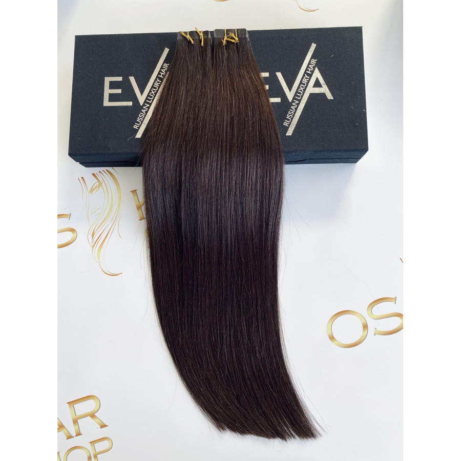 Extensii Tape-in Russian Hair Saten Inchis #2 Extensii Tape-in Russian Hair Saten Inchis #2
